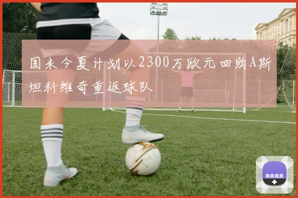 国米今夏计划以2300万欧元回购A斯坦科维奇重返球队