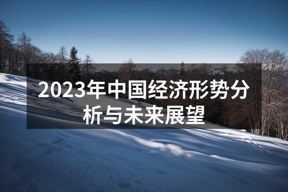 2023年中国经济形势分析